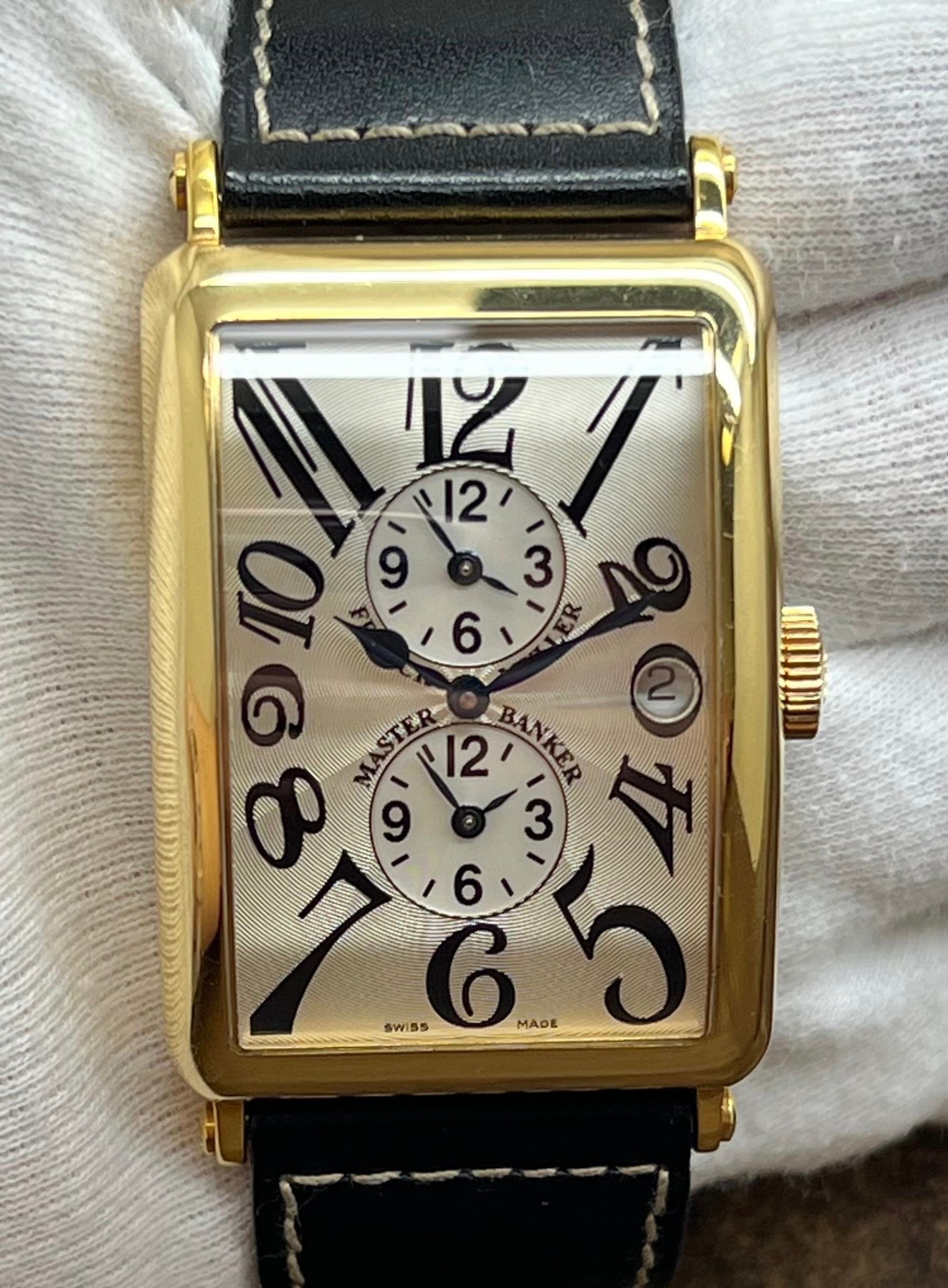 Franck Muller Long Island Master Banker 18K Yellow Gold 1200MB