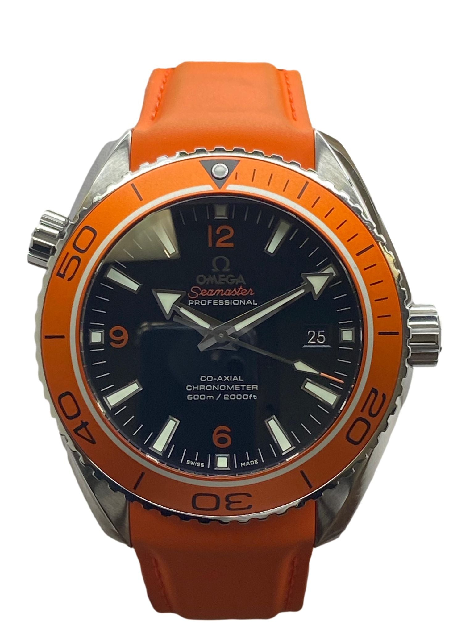 Omega Seamaster Planet Ocean Orange Black Dial - Main Image