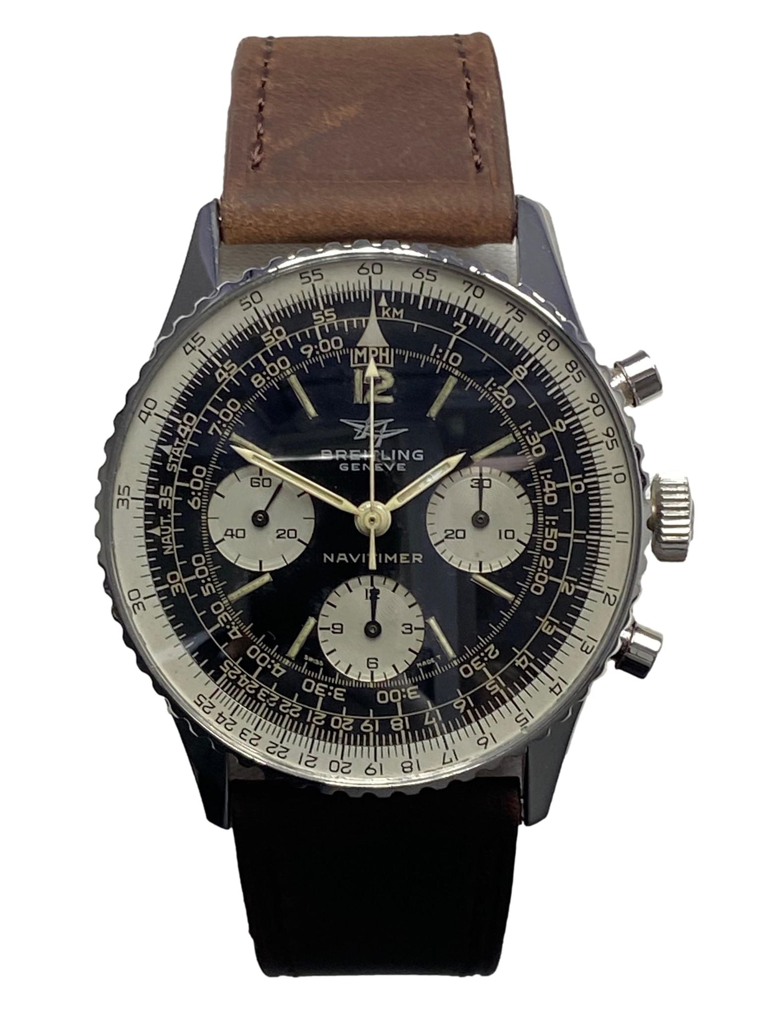 Breitling Navitimer 41mm Chronograph 806 Black Dial Manual Winding