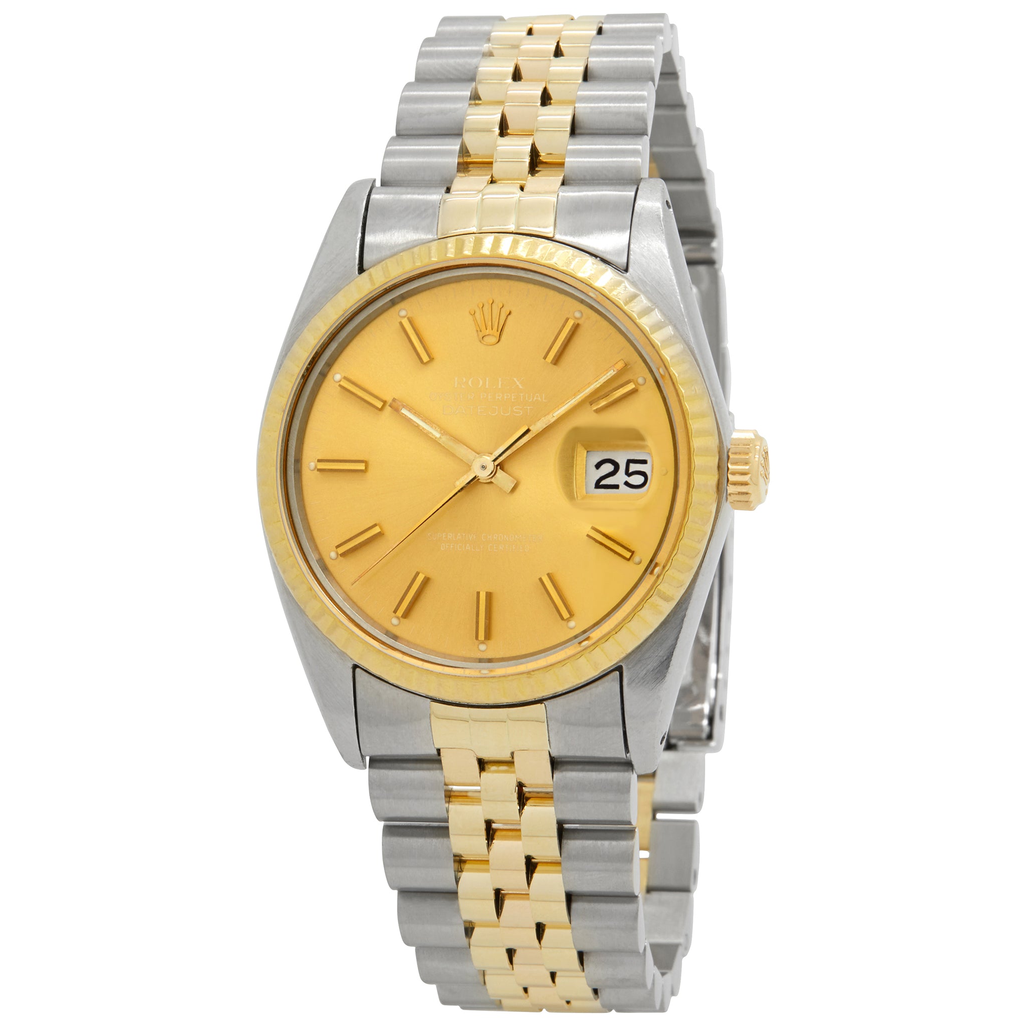 Rolex Datejust 16030 Two-Tone Champagne Dial Automatic Watch