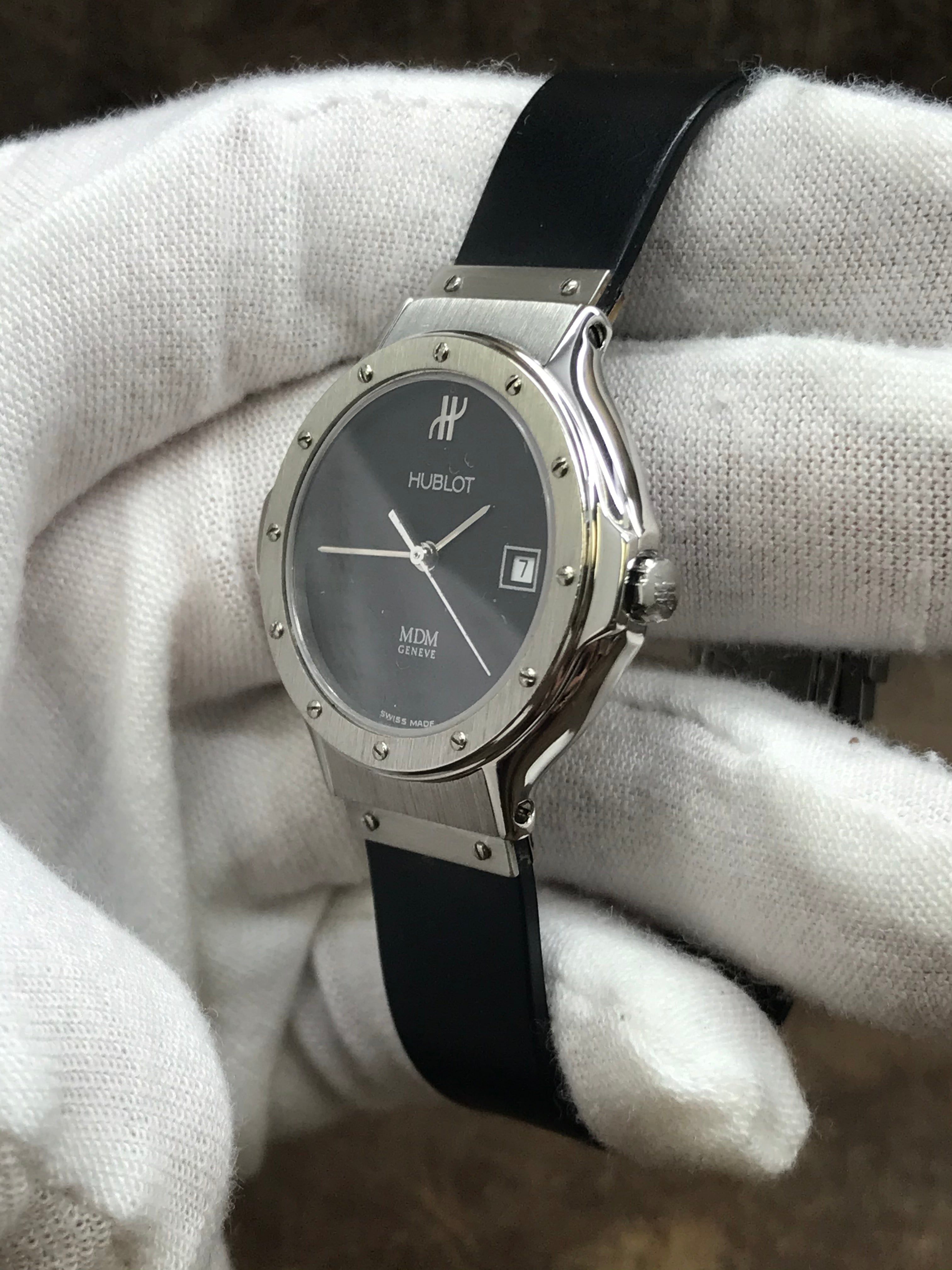 Hublot MDM Depose Black Dial Quartz Women's Watch