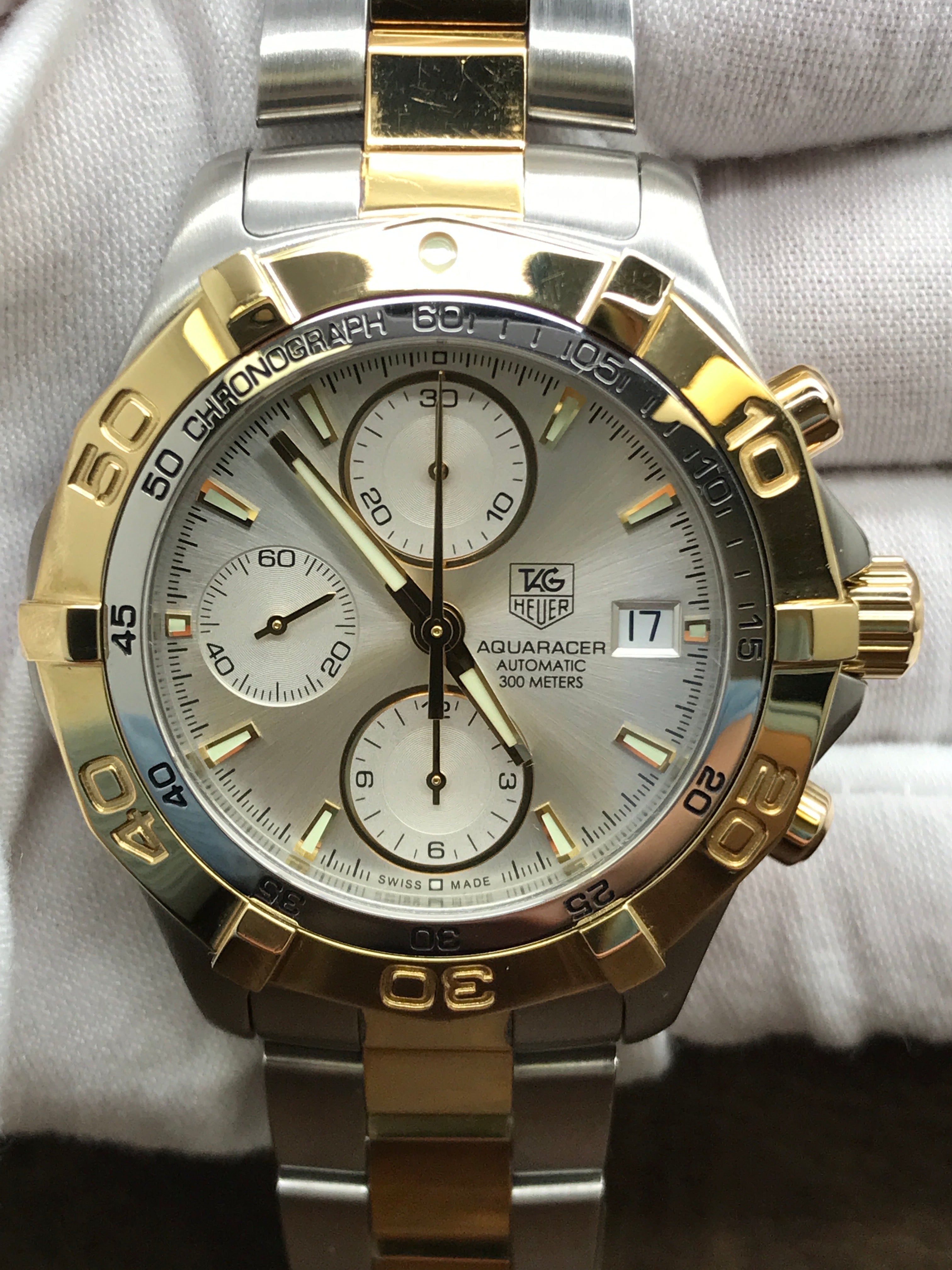 TAG Heuer Aquaracer CAF2120 Silver Dial Automatic Men's Watch