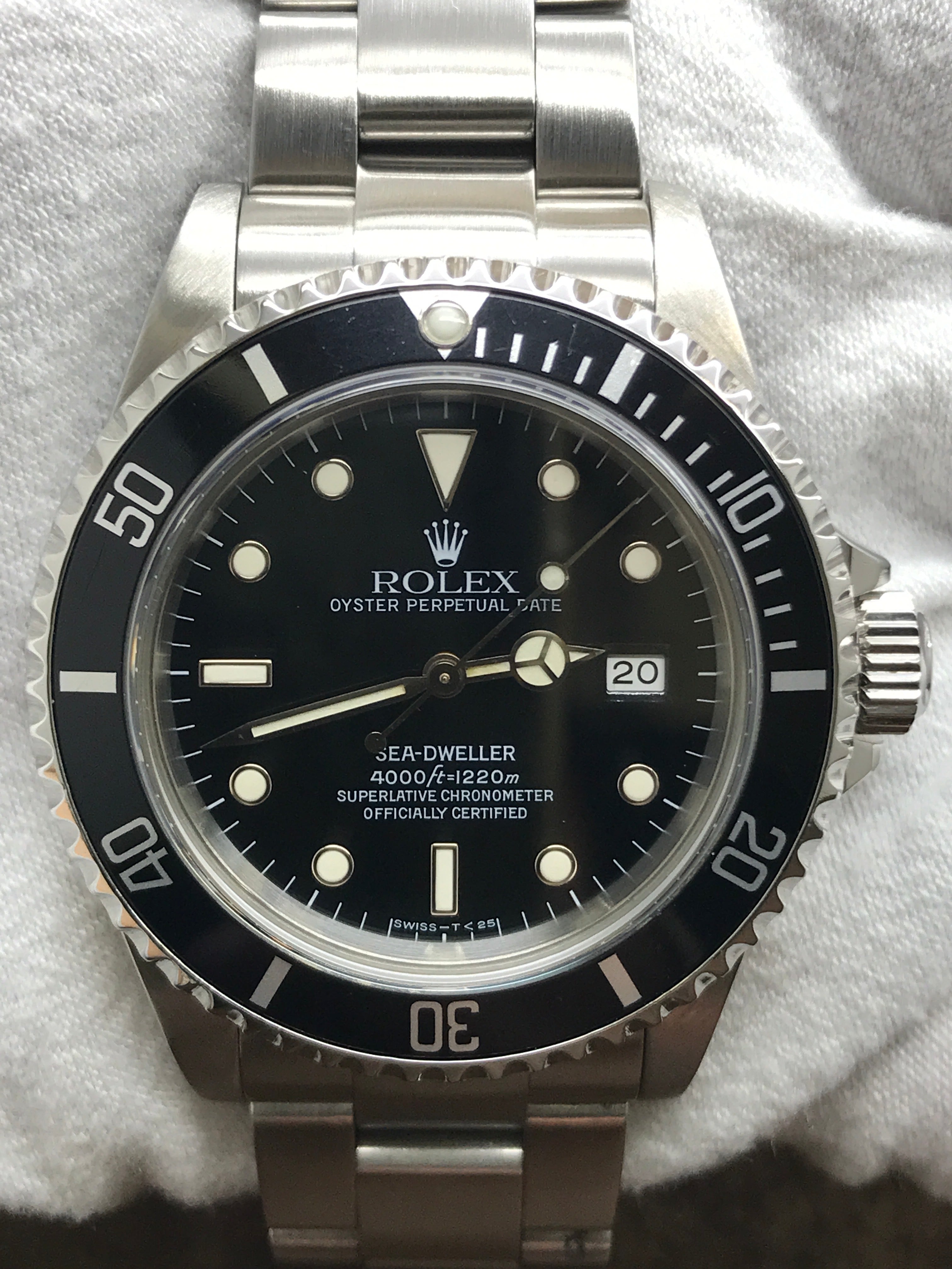 Rolex Sea Dweller 16600 Black Dial Automatic Men's Watch