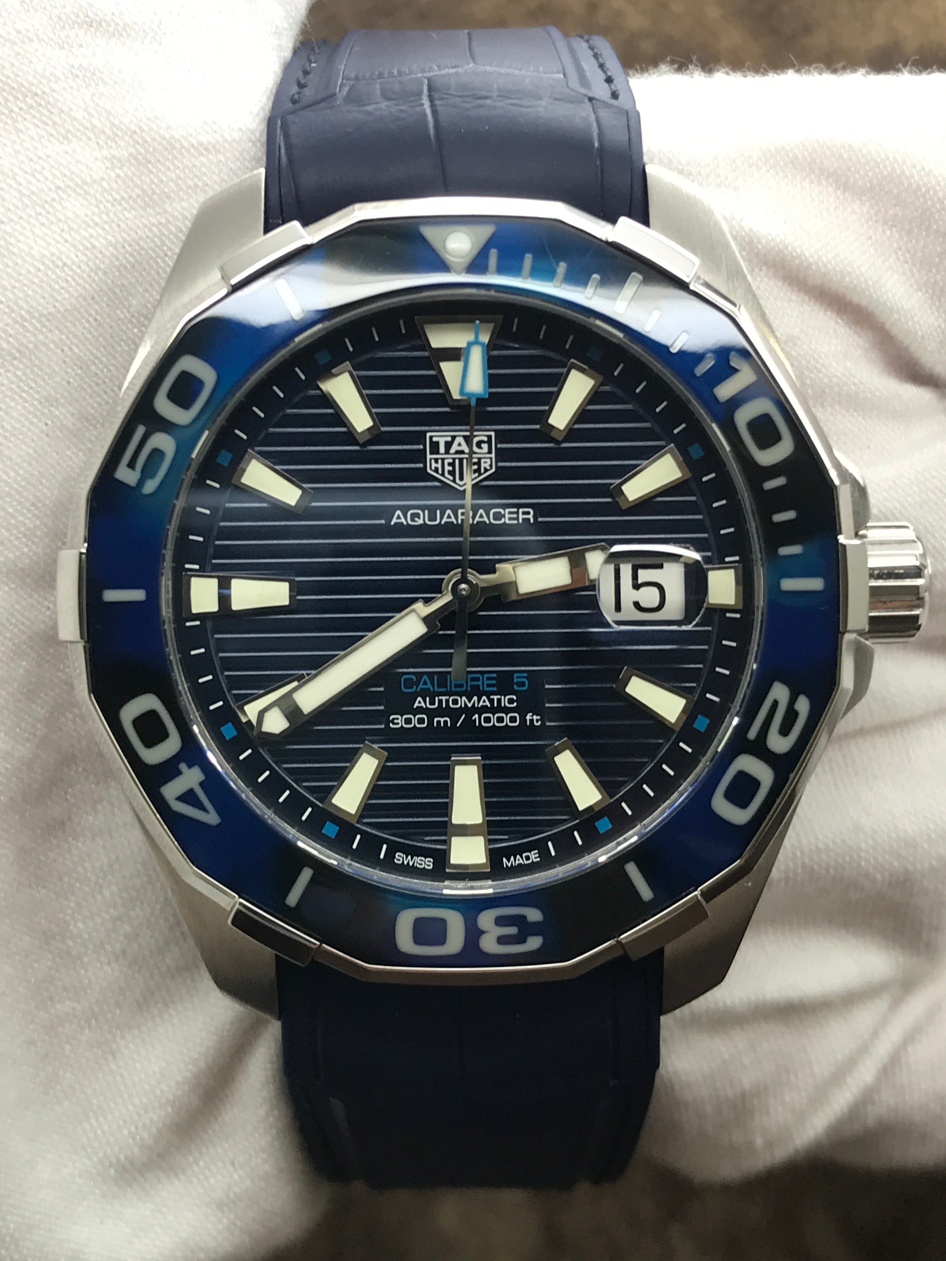 TAG Heuer Aquaracer Caliber Blue Dial Automatic - Main Image