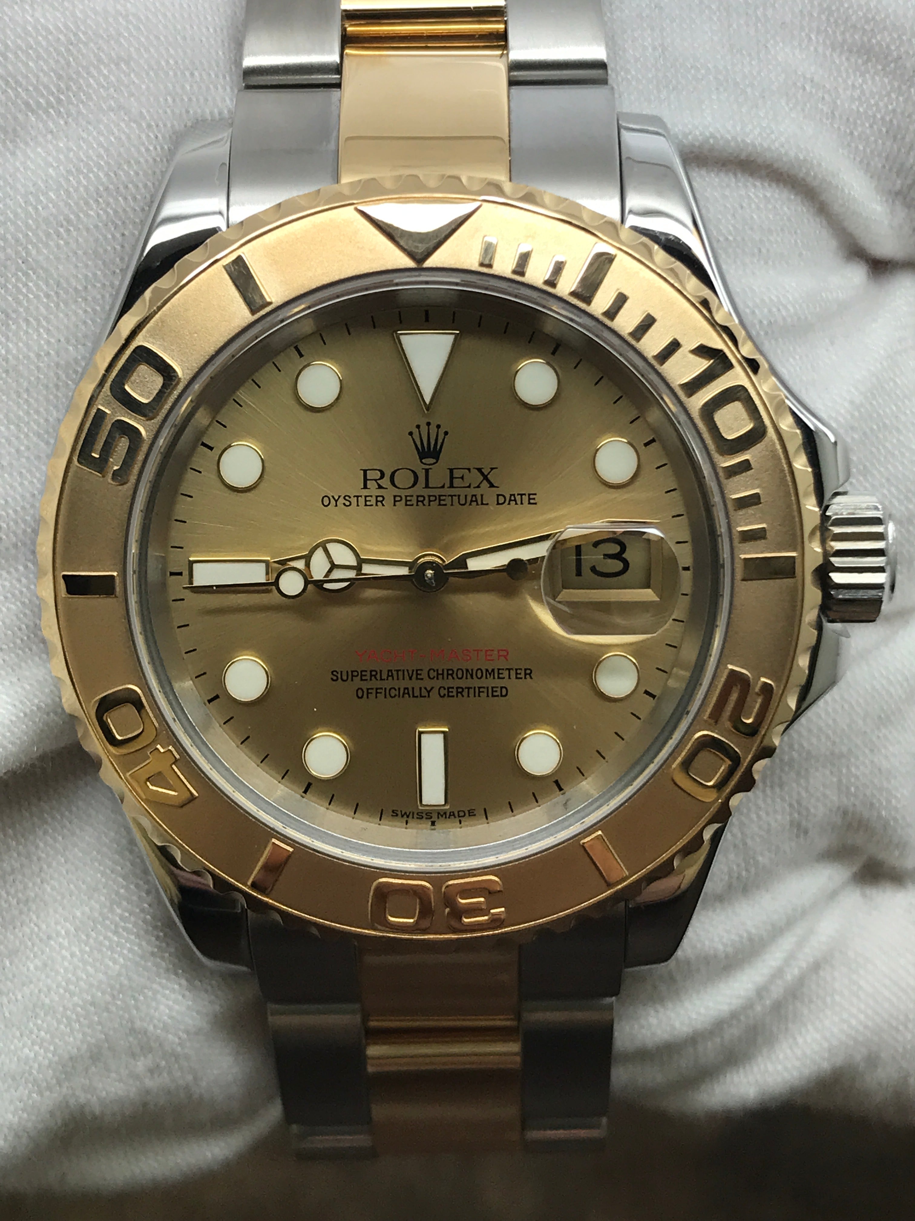 Rolex Yacht-Master 16623 Champagne Dial Automatic Men's Watch