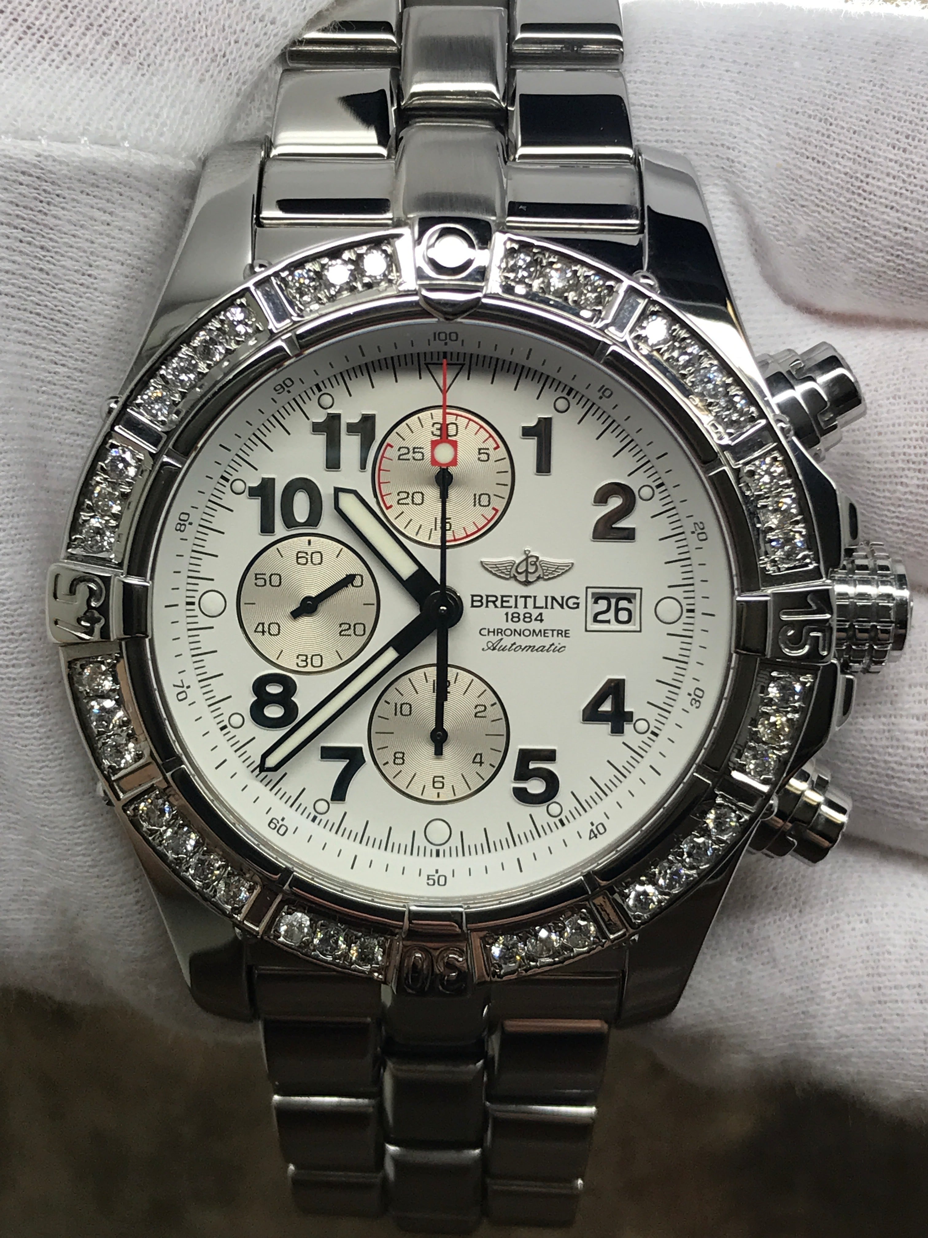 Avenger Chronograph 48 Breitling Avenger White Dial Breitling