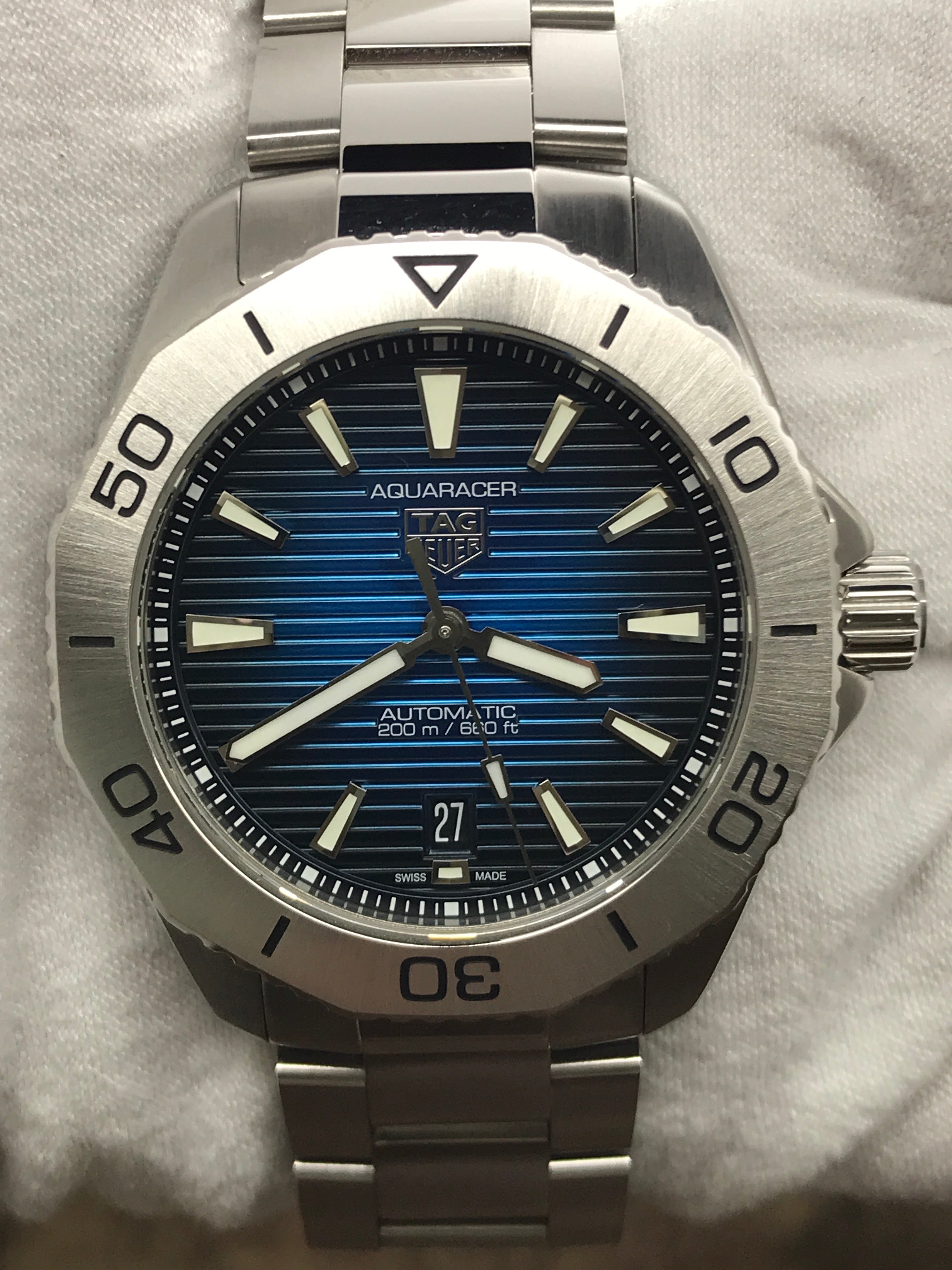 Tag Heuer Aquaracer Professional 200 Date Blue Dial Steel Men's Watch  WBP2111.BA0627