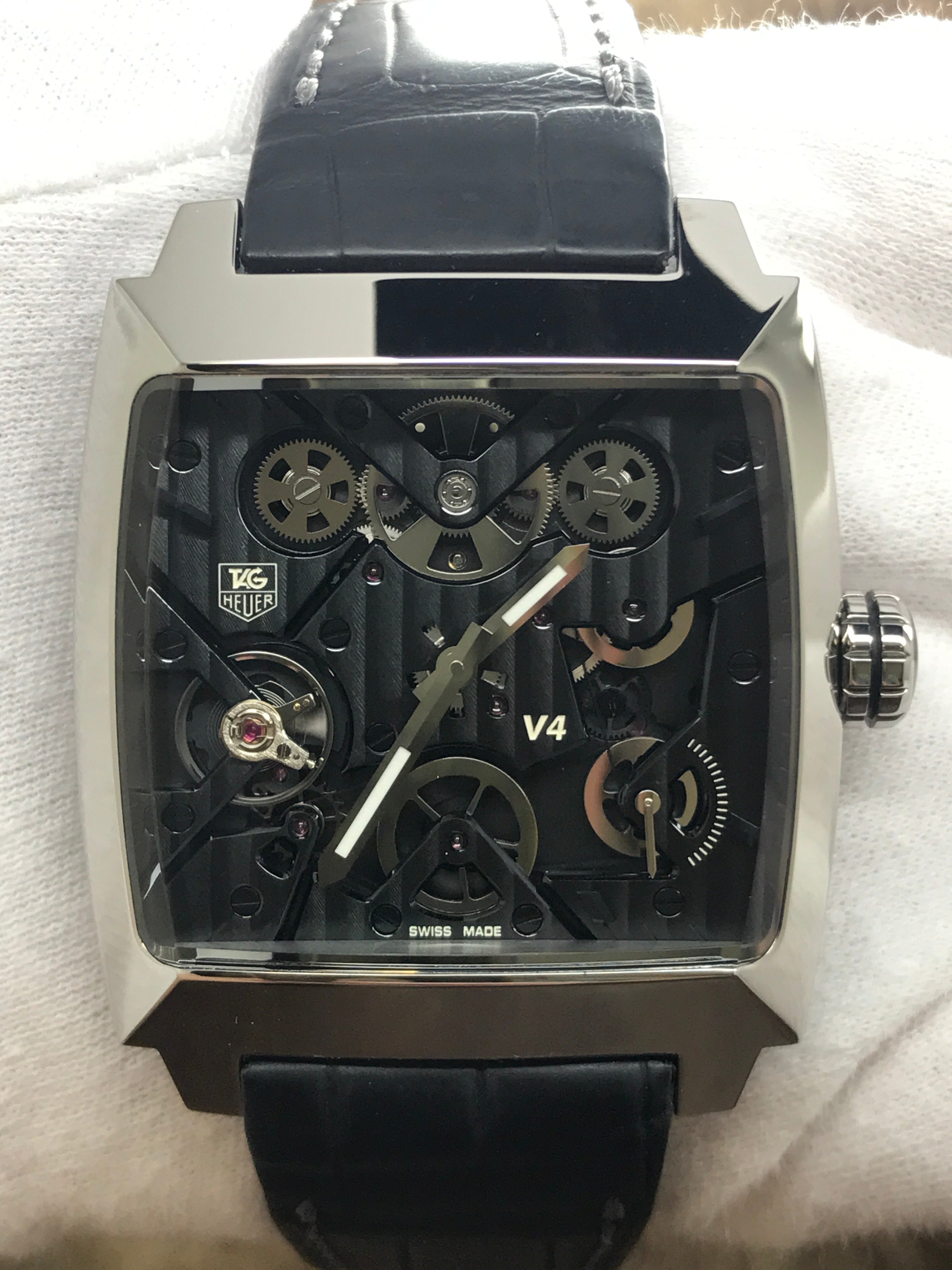 TAG Heuer Monaco V4 Rare 200pcs Skeleton Dial - Main Image