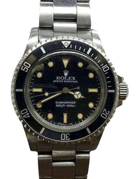 Rolex Submariner No-Date Vintage 5513 Black Dial Automatic Men's Watch