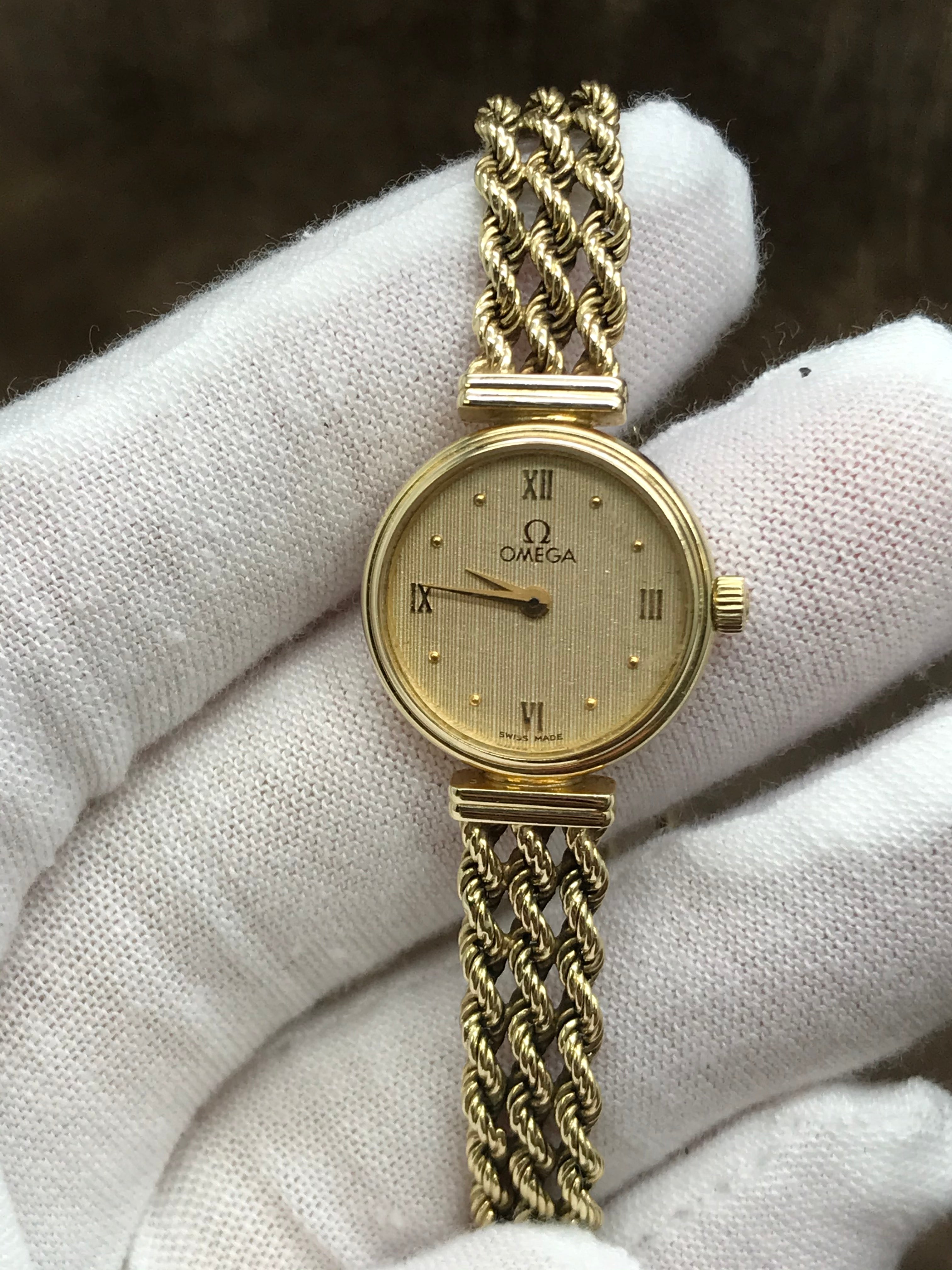 Vintage Omega Womens Watch 16mm Cocktail 14K Gold Filled Manual Wind 6.25\