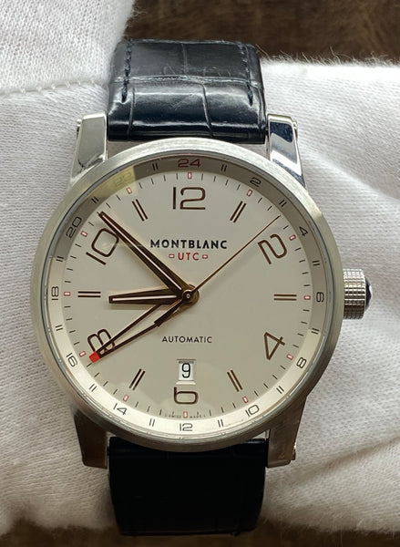 Montblanc  Timewalker Voyager UTC 109136 Silver Dial Automatic Men's Watch