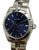 Eberhard 8 Jours Aqua Line 21018 Blue Dial Manual wind Men's Watch