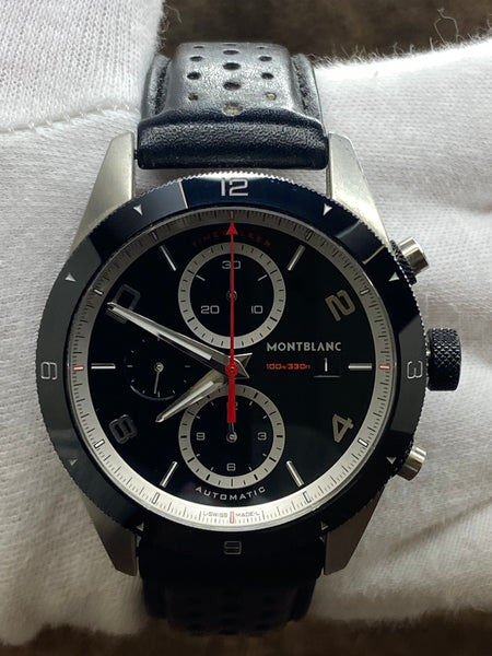 Montblanc TimeWalker Chronograph 116098 Black Dial Automatic Men's Watch