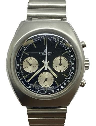 Breitling Chronograph Val 7736 1450 Black Panda Dial Manual-wind Men's Watch