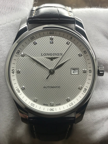 Longines Master Collection L2.893.4.77.3 Silver Diamond Dial Automatic Men's Watch