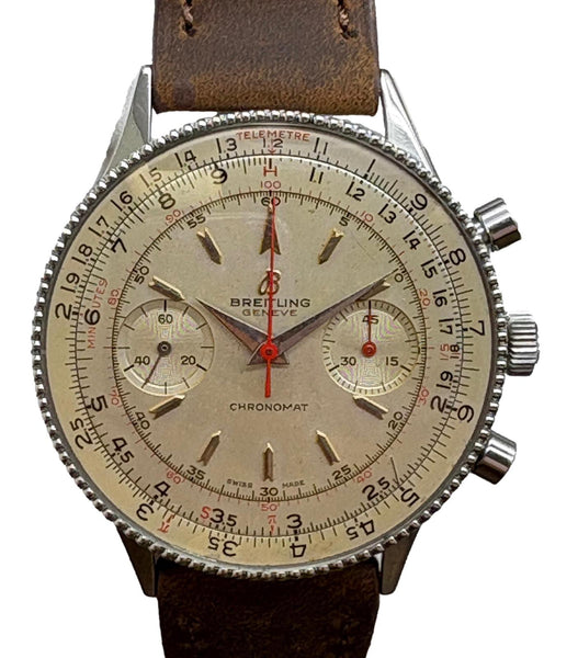 Breitling Chronomat 808 Chronograph 217012 White Dial Hand Wind Men's Watch