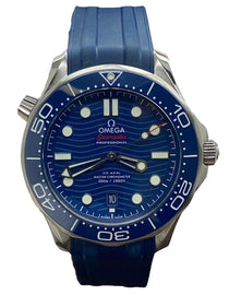 Omega Seamaster Diver 300M 210.32.42.20.03.001 Blue Wave Dial Automatic Men's Watch