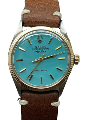 Rolex Air-King 5501 Custom Tiffany Dial Automatic Watch