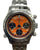 Franck Muller Chronograph L.E 250pcs RARE Endurance 24 Steel Orange Dial Manual Wind Men's Watch