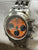 Franck Muller Chronograph L.E 250pcs RARE Endurance 24 Steel Orange Dial Manual Wind Men's Watch