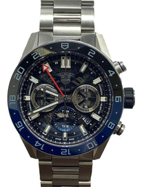 TAG Heuer Carrera Chronograph Twin-Time Cal 02 CBG2A1Z.BA0658 Skeleton Dial Automatic Men's Watch