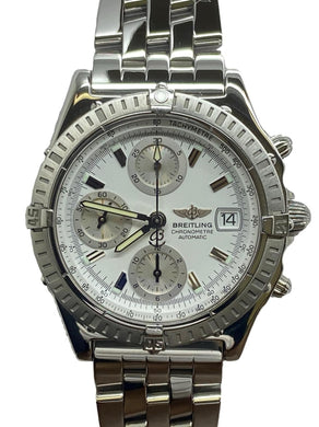 Breitling Chronomat 39mm A13352 White Dial Automatic Men's Watch