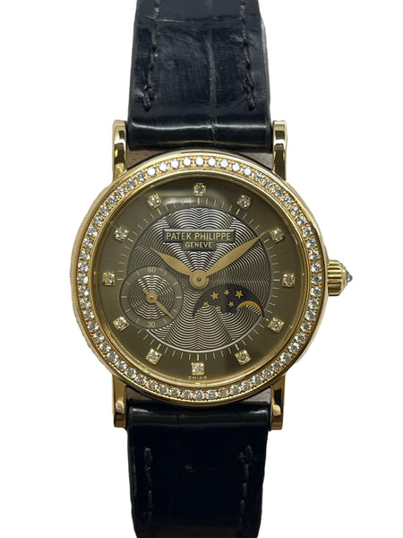 Patek Philippe Calatrava 4858J Bronze Diamond Dial Manual winding Women's Watch