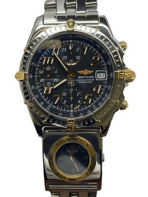 Breitling Chronomat 39mm UTC B61172 B13050 Black Dial Automatic Men's Watch