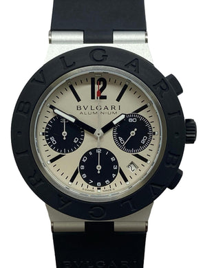Bulgari Aluminum Chronograph BB41ATCH  Off white Dial Automatic Men's Watch