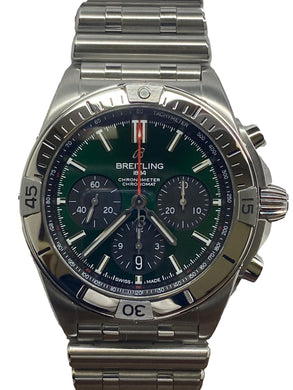 Breitling Chronomat B01 42 AB01343A1L1A1 Green Dial Automatic Men's Watch