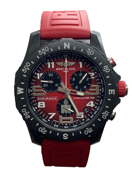 Breitling ENDURANCE PRO IronMan X82310 Red Dial SuperQuartz Men's Watch