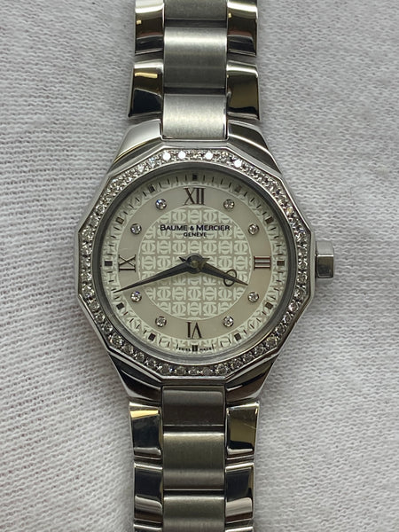 Baume & Mercier Riviera 65506 Silver Diamond Dial Quartz Women's Watch