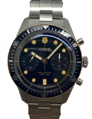 Oris Divers Sixty Five Chronograph 01 771 7744 4354 Black Dial Automatic Men's Watch