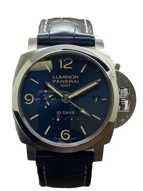 Panerai Luminor 1950 10 Days GMT PAM00986 Blue Dial Automatic Men's Watch
