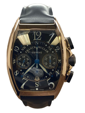 Franck Muller Mariner 18K Rose Gold 8080 CC AT MAR Black Dial Automatic Men's Watch