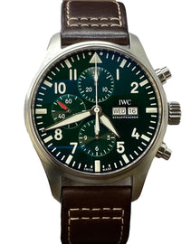 IWC Pilot Chronograph L.E 1000pcs IW377726 Racing Green Dial Automatic Men's Watch