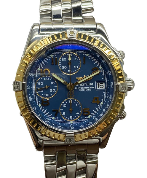 Breitling Chronomat Factory Warranty D13352 Blue Dial Automatic Men's Watch