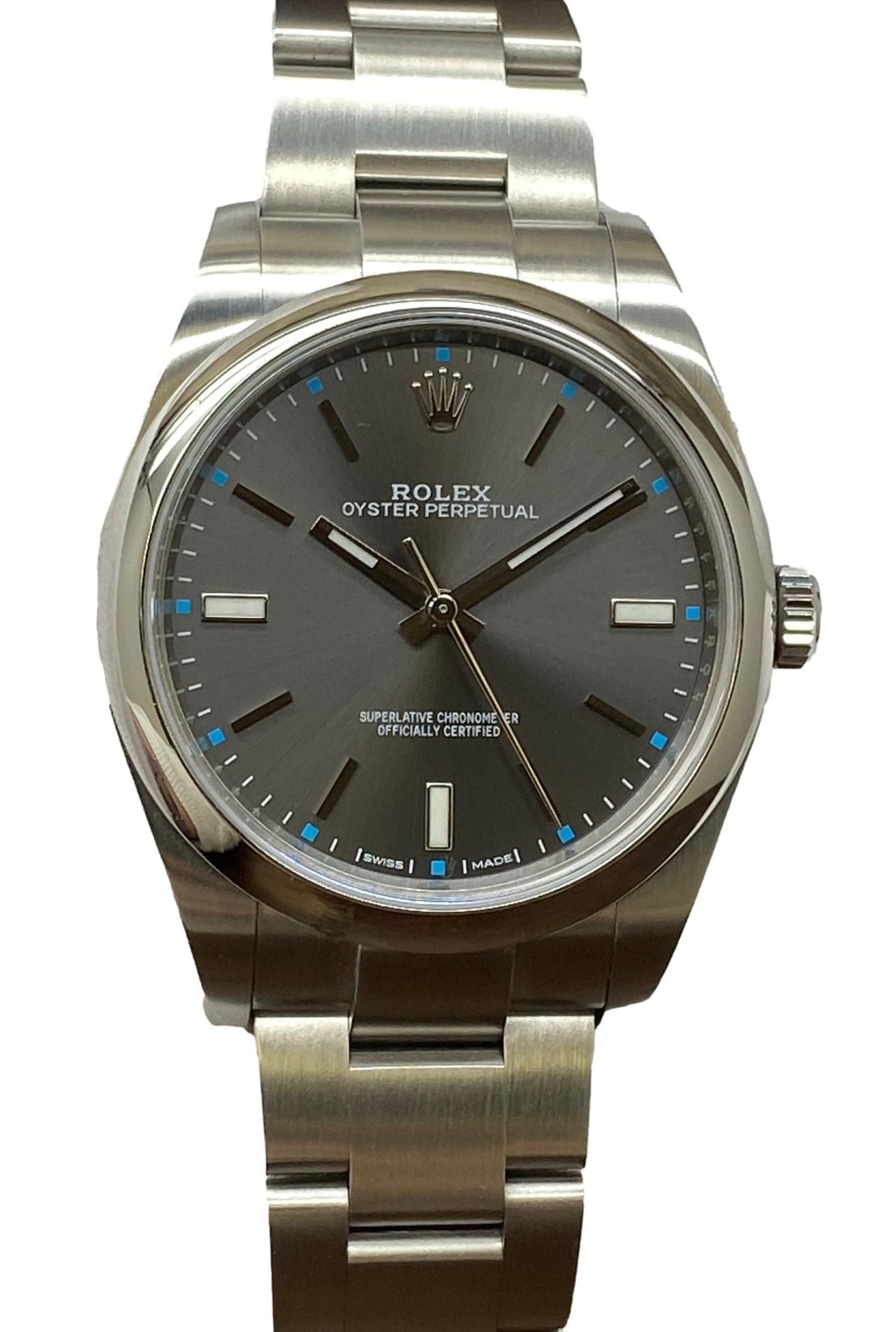 HOT Perpetual 39mm Grey Oyster Perpetual Rolex Oyster