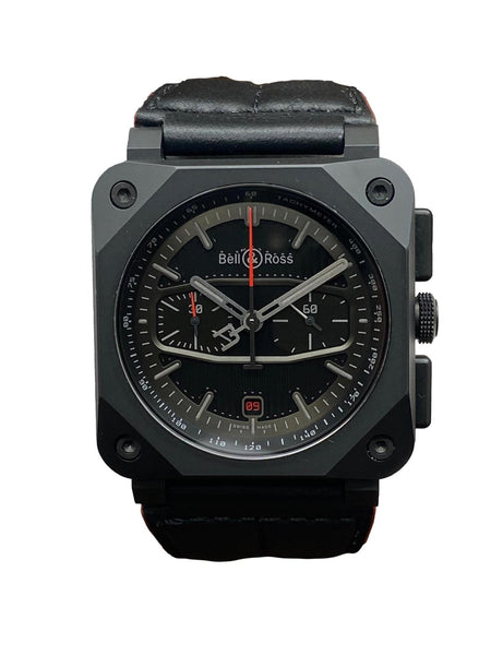 Bell & Ross BR0394-BTR Blacktrack Ceramic L.E 500pcs BR03-94 Black Dial Automatic Men's Watch