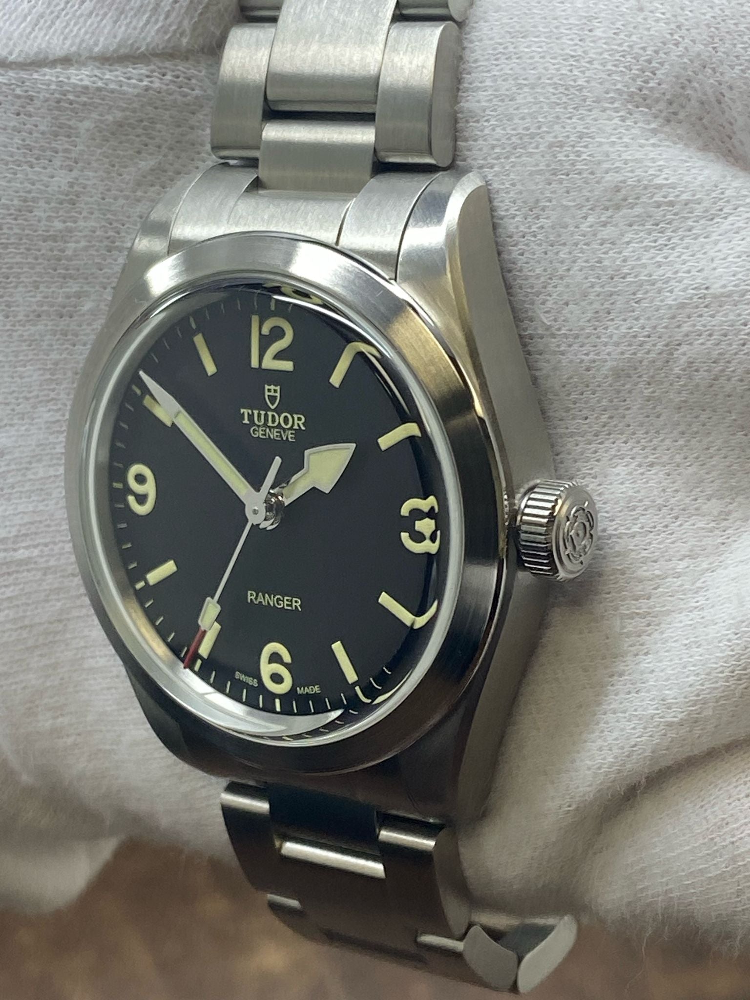 Tudor Ranger 39mm B&P 79950 Black Dial Automatic Men's Watch ...