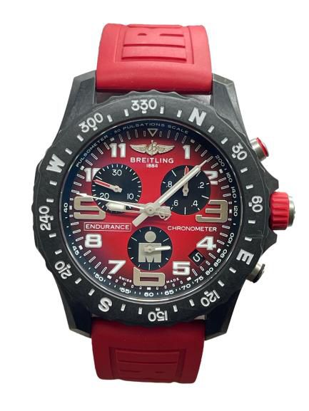 Breitling ENDURANCE PRO 44mm Ironman X82310 Red Dial SuperQuartz Men's Watch
