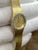 Omega 16mm Solid 14k Yellow Gold Champagne Dial Quartz Women's Watch
