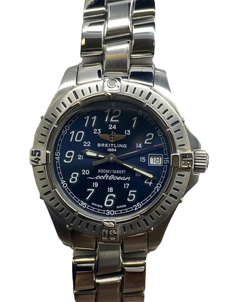 Breitling Colt Oceane 38mm A64050 Blue Dial Quartz Men's Watch