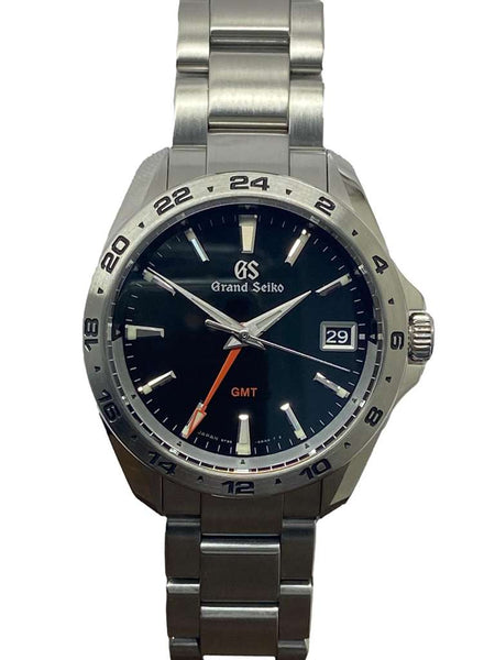 Grand Seiko Sport Collection GMT SBGN003 Black Dial Quartz Men's Watch