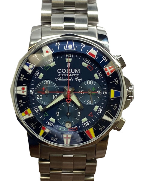 Corum Admirals Cup Chronograph L.E 999pcs 985.633.20 Blue Dial Automatic Men's Watch