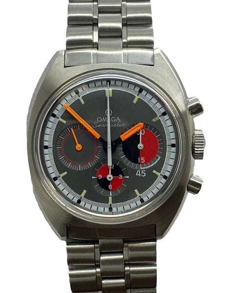 Omega Seamaster Soccer Chronograph 145.016 Grey Dial Hand Wind Men's Watch