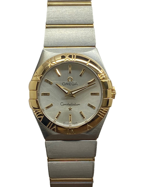 Omega Constellation 18K Bezel 123.20.27.60.02.002 Silver Dial Quartz Women's Watch