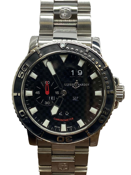 Ulysse Nardin Marine Aqua Perpetual L.E 99pcs 333-55 Black carbon fiber Dial Automatic Men's Watch