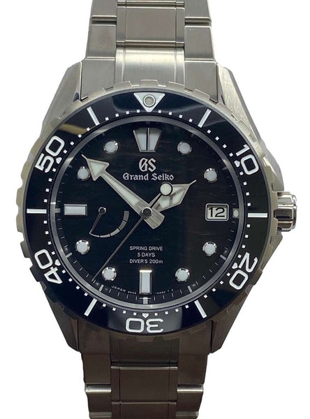Grand Seiko Evolution 9 Collection Titanium SLGA015 Black Dial Spring Drive Men's Watch