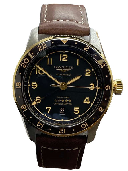 Longines Spirit Zulu Time L3.812.5.53.2 Black Dial Automatic Men's Watch